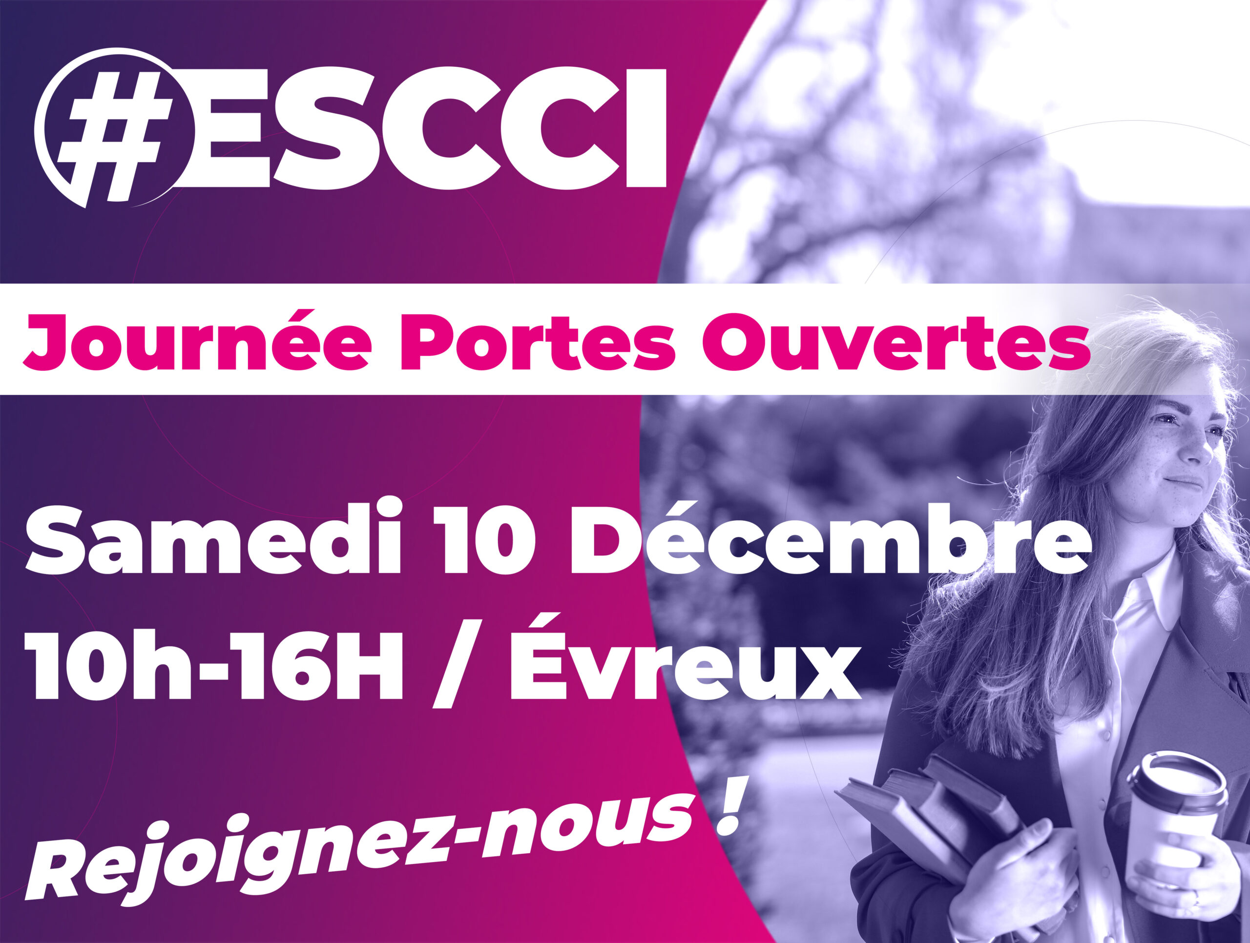 Journée Portes Ouvertes - Samedi 10 décembre 2022 à l'ESCCI d'Évreux