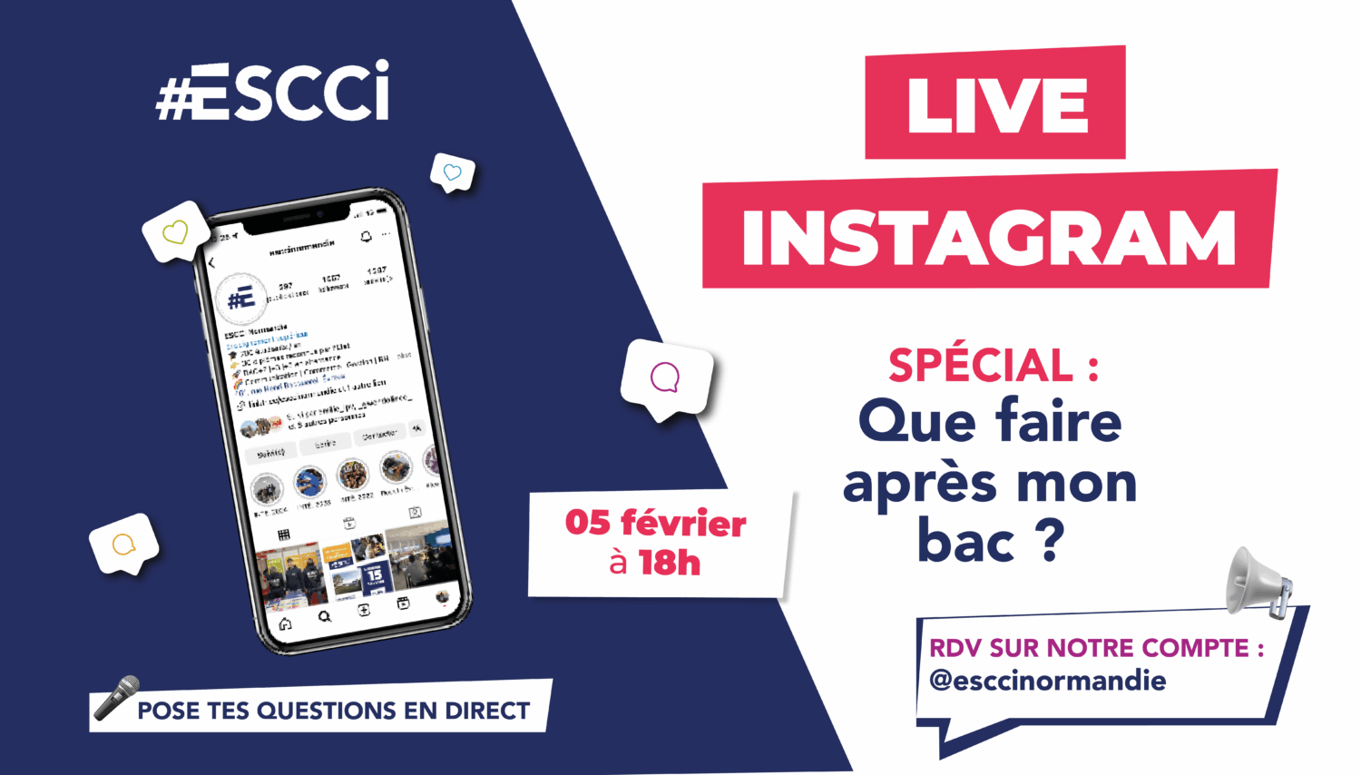 Live Instagram : Que faire après mon bac ? – 05 février 2025
