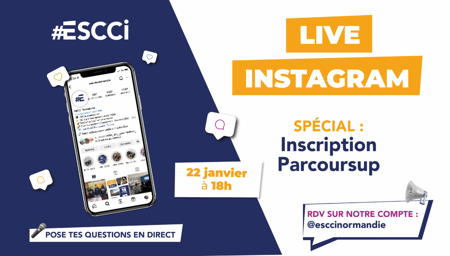 Live Instagram : Inscription Parcoursup – 22 janvier 2025