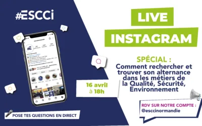 Live Instagram : Rechercher une alternance dans les métiers de la QSE ? – 16 avril 2025