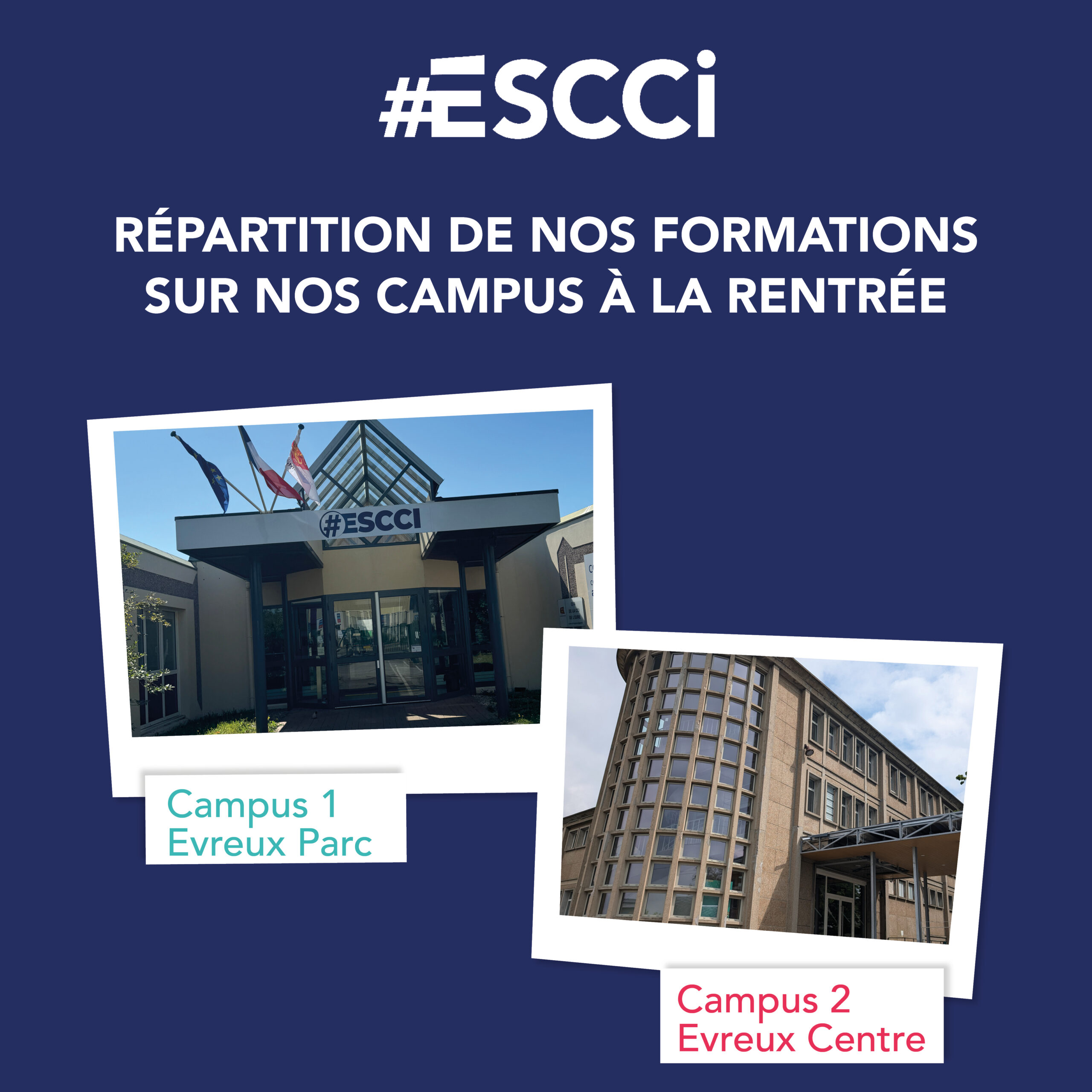 Répartition formations rentrée 2025 ESCCI