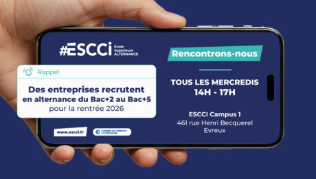 Il est encore temps de rejoindre l’ESCCI pour la rentrée 2026 !